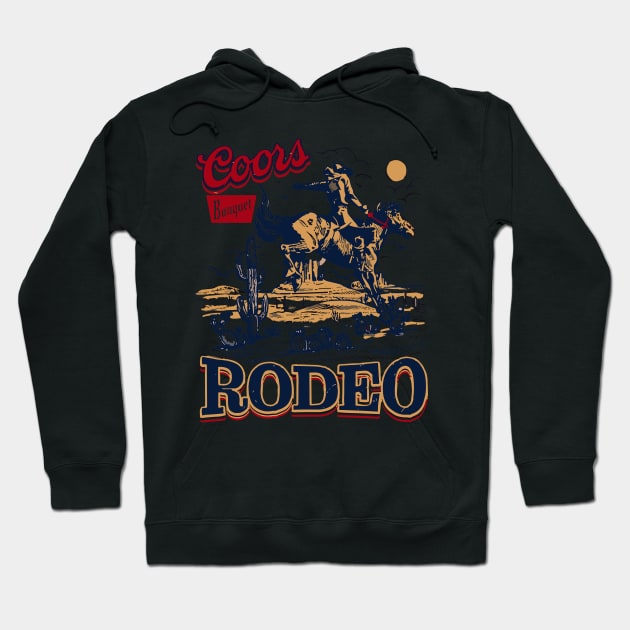 Coors Banquet Rodeo Cowboys Hoodie by slengekan
